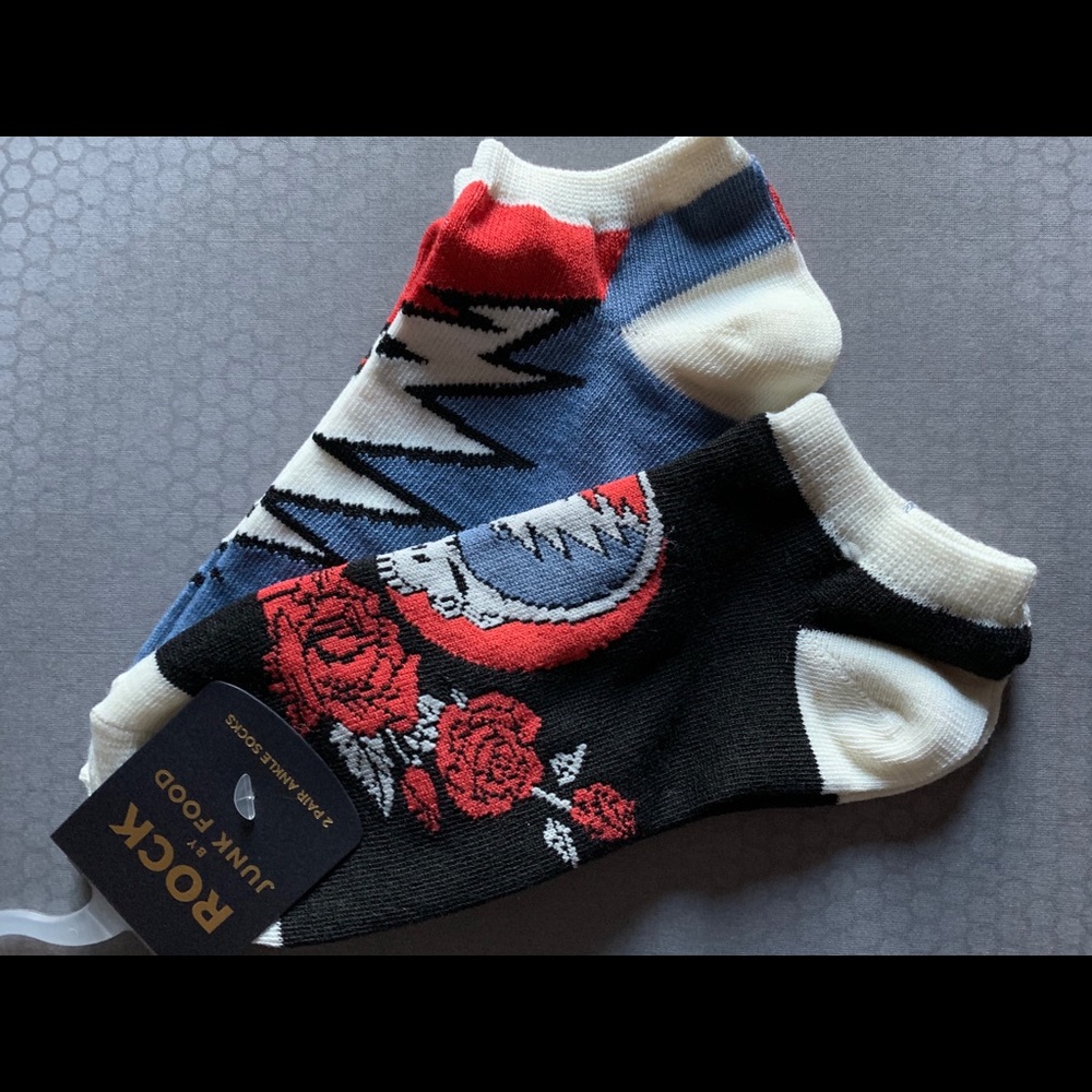 Grateful Dead -2pack Junk Food ankle socks